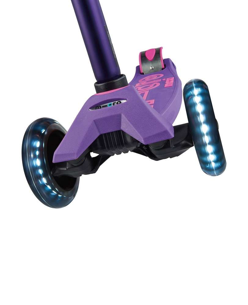 maxi micro deluxe LED purple front wheels MMD066