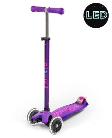 maxi micro deluxe LED wheel kids scooter purple MMD066