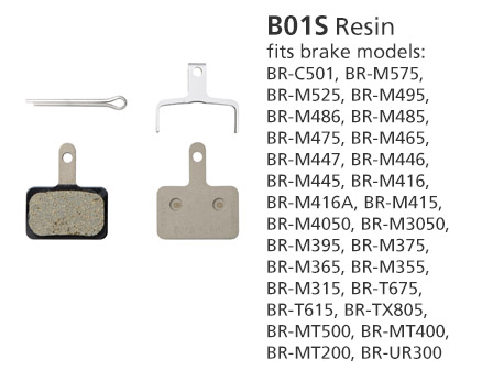 BR-MT400 B01S Resin Disc Brake Pads | Y8C998050