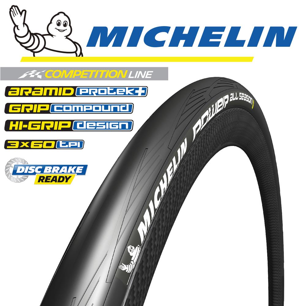 700 x 25 Michelin Power All Season Folding Tyre