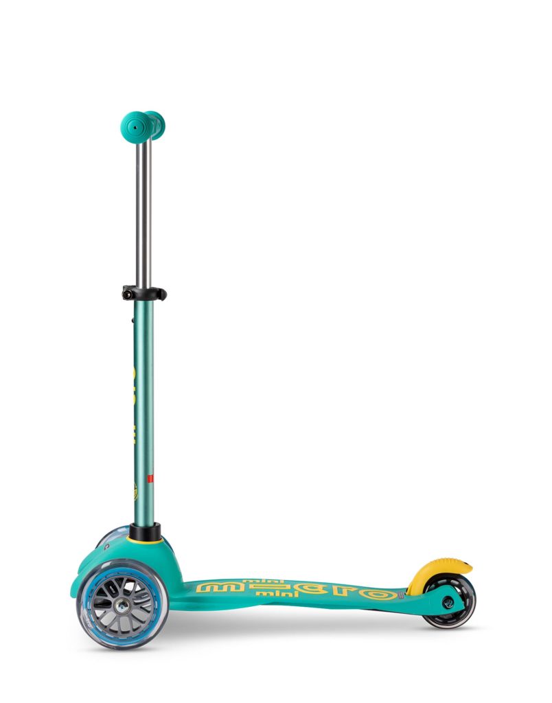 mini micro deluxe eco mint scooter side view