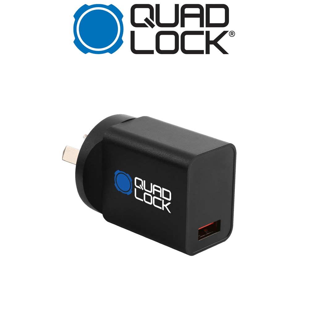 quad lock power adaptor charging 18w
