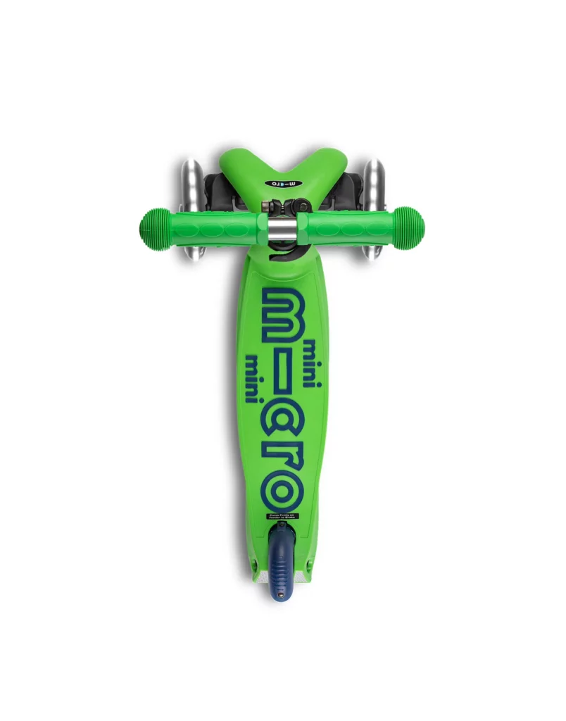 mini micro deluxe led green blue scooter 1