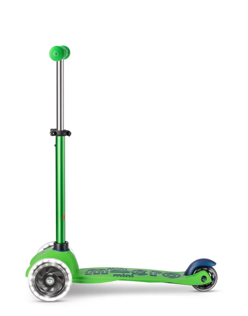 mini micro deluxe led green blue scooter 2