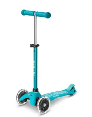 Mini Micro Deluxe LED Aqua | Micro Scooters Perth