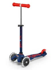 Mini Micro Deluxe LED Navy Blue | Micro Scooters Perth