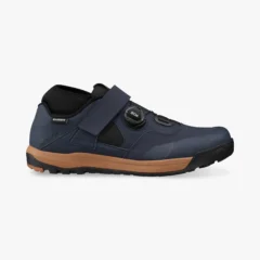 Shimano SH-GE900 SPD MTB shoes in aged denim, size 42 – premium gravity and enduro SPD shoes with BOA dial and carbon-reinforced sole