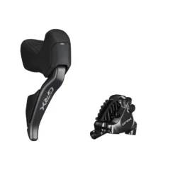 Shimano ST-RX825 right-hand Di2 STI lever with hydraulic disc brake caliper for GRX 12-speed drivetrains