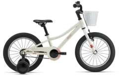 Liv Adore 16 Lunar kids bike Perth – lightweight 16 inch girls bike with aluminium frame, training wheels and easy-to-use singlespeed design – available at George’s Bike Shop Balcatta.