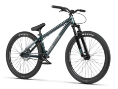 Radio Griffin Dirt Jumper Bike 26 Inch – Cobalt Green – lightweight alloy dirt jump bike with RST fork and Maxxis tyres