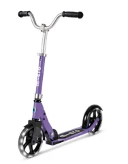 Micro Cruiser LED Purple kids scooter Perth with light up wheels and large 200mm wheels