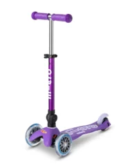 Mini Micro Deluxe Foldable Purple scooter for toddlers Perth 3 wheel kids scooter with lean to steer design
