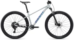 2027 Giant Talon 2 hardtail mountain bike in Icicle White with hydraulic disc brakes and 1x drivetrain