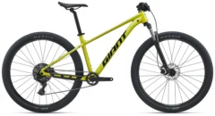 2027 Giant Talon 4 hardtail mountain bike in Cyber Lime with hydraulic disc brakes and 1x drivetrain