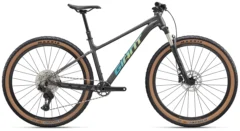 2027 Giant Talon 0 hardtail mountain bike in Stealth Chrome with Shimano Deore 1x12 drivetrain and dropper post