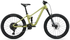 Giant Faith 24 2027 Cyber Lime full-suspension kids mountain bike